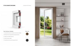 China Front PVC Plastic Aluminium Doors And Windows Windproof Customized supplier