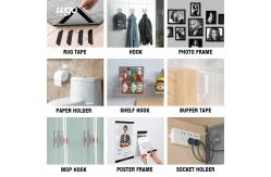China Small Objects Sticky Idea Adhesive Double Coated Foam Tape Traceless supplier