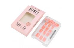 China Art Paper Empty False Nail Packaging Clear Top rectangle Rigid Boxes supplier