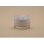 White Rose Logo Skin Cream Containers Arcylic Material With PE Gasket for sale