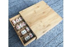 China Bamboo Tabletop Coffee Pod Storage Drawer 8 Compartments Non - Fragile Waterproof supplier
