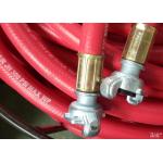 Flex ID 3/4 Inch Rubber Air Hose Assembly With Chicago Fittings , 300 Psi Work Pressure for sale