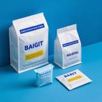 Bulk FDA Flat Bottom Bag with Zipper | Waterproof Stand-Up Packaging, Custom Logo