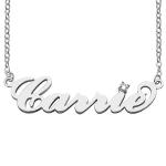 Trendy Fiance Custom Silver Necklaces for sale