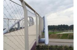 China 316 Stainless Steel Wire Mesh 20mm - 200mm Aperture For Bridge Protecting supplier