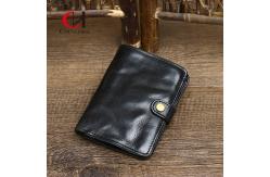China 5.8 Inches Length Genuine Leather Purse Standard Width For Business Meeting supplier