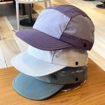 Unisex Light Breathable Quick-Drying 5 Panel Camping Caps Custom Outdoor Hiking Camp Cap Splicing Short Brim Camper Hat for sale