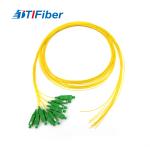 0.9mm SC APC Simplex Fiber Optic Cable Pigtail Yellow Single Mode for sale
