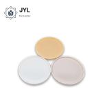 Rustproof RoHs Candle Jar Covers , Marble Resin Bronze Metal Flat Lid