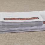 Adhesive Paper Packing List Pouches 20x30cm Tear Resistant Reusable Paper Bag for sale