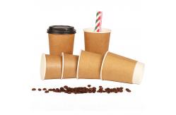 China Custom Printed Single Wall Disposable Paper Coffee Cups 4oz 8oz 12oz supplier