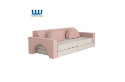 China OEM ODM OBM Micro Suede Fabric Play Couch Sofa Removable Cover supplier