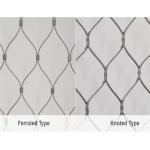 SS304 Grade Stainless Steel Wire Rope Mesh Wire Mesh 7 × 19 Type Prevent Suicide for sale