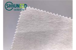 China White Polyester Tie Interlining Fabric For Silk Tie Shrink Resistant supplier
