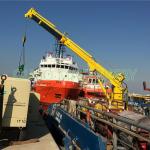 1T30M Telescopic Boom Marine Cranes for Ship Desk Cargo Lifting for sale