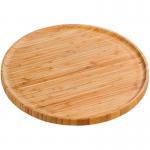 round small bamboo wood serving trays for sale