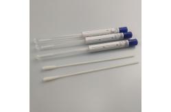 China Cotton Rayon Head Specimen Collection Swabs With Tube Femal Oral Samples supplier