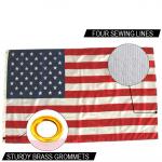 American USA Flag 90 X 150cm Knitted Polyester Single Reverse Indoor Outdoor National Banner for sale
