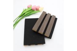 China Custom Acoustic Wall Panel Board 100% Polyester+MDF With Veneer Soundproofing supplier