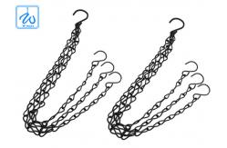 China Adjustable Flower Pot Hanging Kit Three Legs Plant Pot Wire Suspension Kit supplier