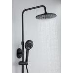 OEM Punch Free Black 0.8MPA Rain Shower Faucets