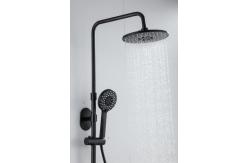 China OEM Punch Free Black 0.8MPA Rain Shower Faucets supplier
