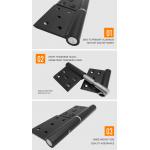 116mm Aluminium Heavy Duty Flag Hinges For Swing Door Opening Angle 0-180 Degree for sale