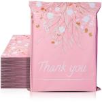 Self Sealed 10x13 Courier Plastic Bag Boutique Pink Dandelion design for sale