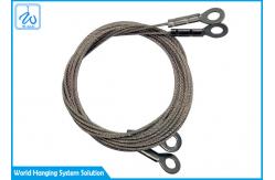 China Customized Galvanized 7x7 Or 7x19 Cable With Double End Wire Rope Eye supplier