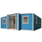 Steel Structure Portable Expandable Homes Fire Resistant With Sandwich Panel for sale
