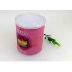Food Grade Paper Tube Packaging With Air - Tight Easy Peel Off Lid For Nuts for sale