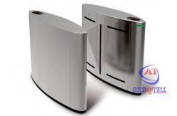 China High Speed LCD Screen Flap Barrier Gate With Facial Recognition Id Card supplier