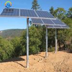105mph Steel 3 Panels Solar Panel Support Structure 60 Degree for sale