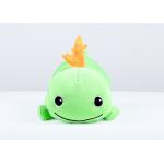 Green Color Soft Toy Pillow Plastic Bean Stuffed With No Sharp Edges for sale