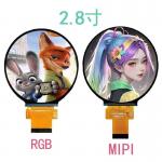 IPS Round TFT LCD Display 128x128 SPI Interface ST7735P3 Free Direction for sale