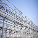 Lightweight Steel Frame Building Construction Steel Prefabricated Warehouse Buildings for sale