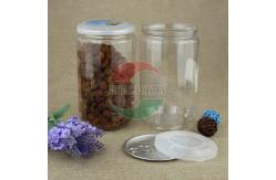 China Silk Printing Cookies Easy Open 380ml Clear Pet Jars supplier