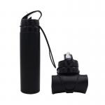 OEM ODM 600ml Collapsible Silicone Water Bottle for sale