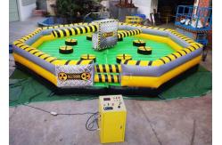 China Meltdown Mechanical 8m Dia Total Wipeout Inflatable For Rotating Obstacles Games supplier