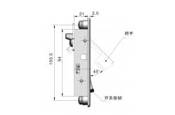 China Plane Zinc Alloy Lock Standard Styles Electrical Cabinet Hardware supplier