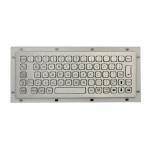 Mini Industrial Metal Keyboard No FN Keys , Panel Mount Keyboard USB / PS2 Connectors for sale