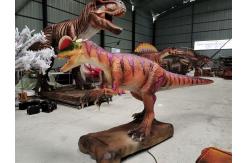 China Life Size Simulation Animatronic Dilophosaurus For Jurassic Park supplier