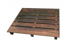 China Powder Coating Heavy Duty Metal Pallets Durable 2 / 4 Way Access supplier