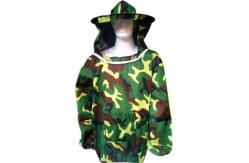 China Free Size Polyester Camouflage Beekeeping Jacket With Protective Bee hat supplier