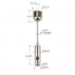 1.2mm Suspended Cable Lighting System Nickel Plated Brass YW86006 for sale