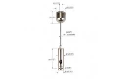 China 1.2mm Suspended Cable Lighting System Nickel Plated Brass YW86006 supplier