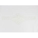 Water Soluble Embroidered Lace Collar Applique / Bridal Lace Appliques For Gowns for sale