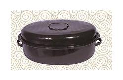 China Enamel Deep Fryer Sour Casserole Potato Pot 0.5mm Thickness Turkey Roast Pan supplier