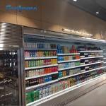 Single Temperature Open Display Chiller Vertical Cabinet Air Cooler for sale