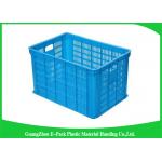 Mesh Vegetablestacking Storage Boxes , Large Big Plastic Packing Crates Collapsible